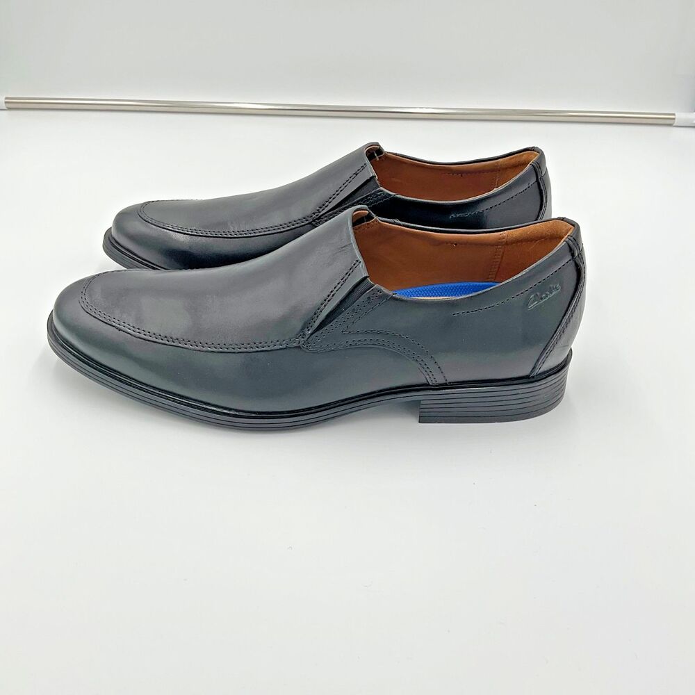Clarks Whiddon‎ Step Mens Leather Loafers Slip On Comfort Dress Shoe Size 10.5M